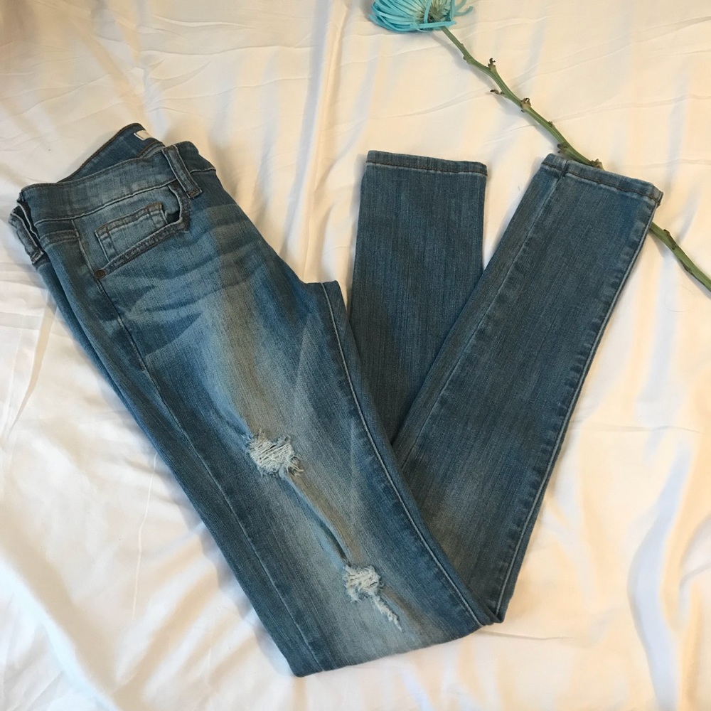 Denim high waist jeans
